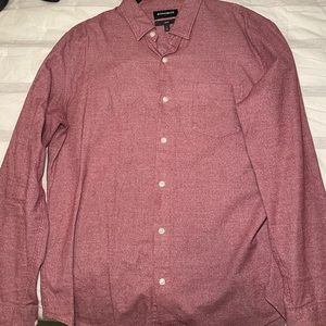 Bonobos Jersey Everyday Button Down Shirt Burgundy Red Size L. No stains/rips